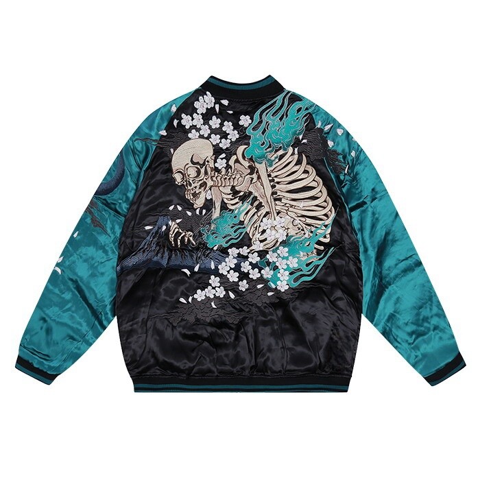 【TASTE by Knit】Knit embroidery sukajan TASTE by Knit】Knit embroidery sukajan（スカジャン）｜TASTE