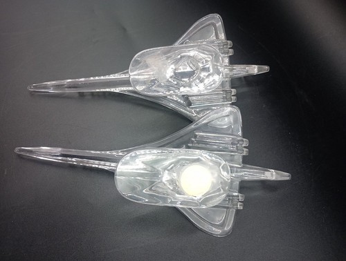 Two 24% Lead Crystal Clear Jets Made In Italy Mint Condition Airplane Air Force - Picture 12 of 12