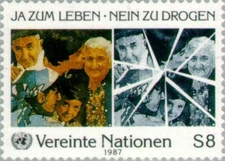 UN Vienna #Mi72 MNH 1987 Anti-drugs campaign [71]