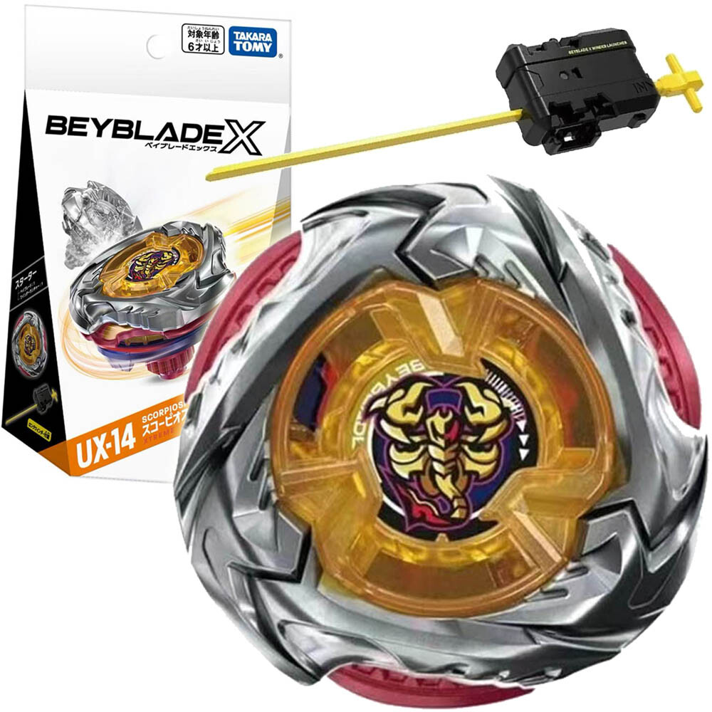 TAKARA TOMY Scorpio Spear 0-70Z Burst Beyblade X Starter Launcher
