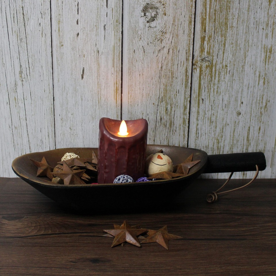 CVHOMEDECO Primitives Rusty Country Décor, Small Rusty Metal Star for