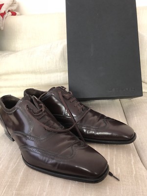 Chocolate Brown DSQUARED2 Ernesto Modern Derby Oxfords 12 US 45 EURO EUC