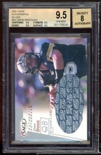 Drew Brees Rookie Card 2001 SAGE Autographs Silver #A8 BGS 9.5 (9.5 9.5 9.5 9.5)