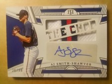 2023 Panini National Treasures AJ Smith Shawver Rookie Jersey Patch Auto #26/99