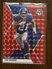 2020 Panini Mosaic Red Prizm #153 Tiki Barber NY Giants