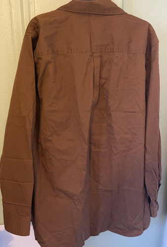 Riders by Lee Women's Long Sleeve Button Front Solid Twill Shirt, XL, NWT - Picture 2 of 6