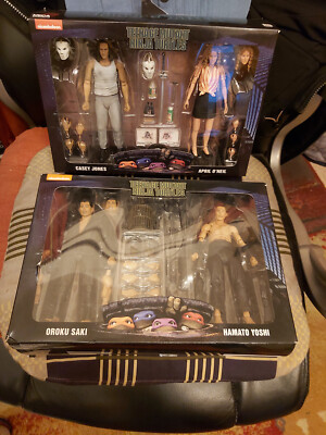 NECA TMNT TURTLES April O`NEal & Casey Jones & Oroku saki & Hamato Yoshi 4 figur