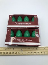  8 NEW C7 Replacement Candelabra Light Bulbs 5w 120v GREEN Holidays Christmas