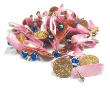 100 Nazar Stecknadel Tugra Baby Rosa Schleife Türkisch Perlen Nikah Bebek NZ30D