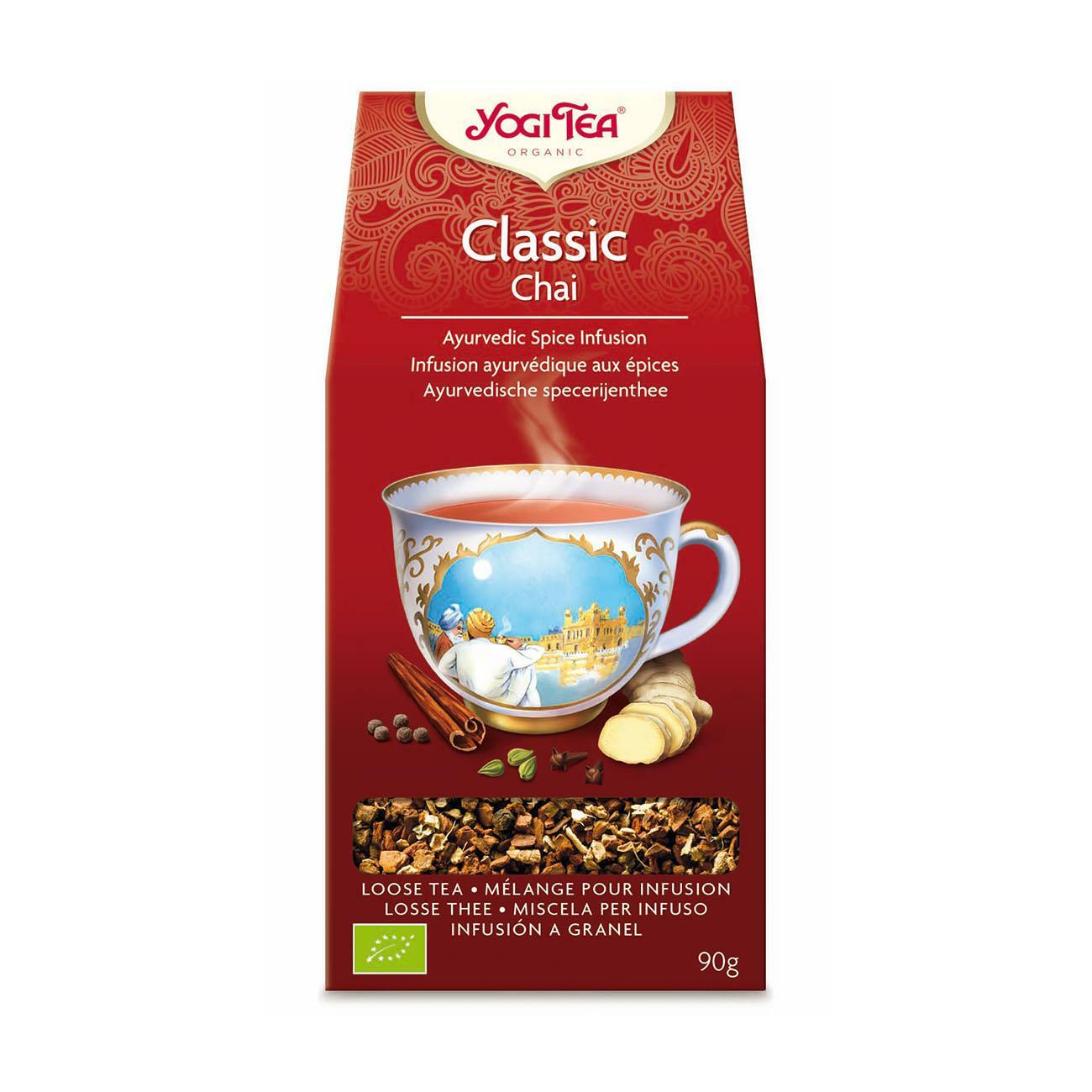 Té Yogui Orgánico Clásico Té Chai Suelto 90 G