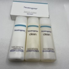 Neutrogena 4 Piece Travel Kit w/Bath Soap, Shampoo, Conditioner, Body Lotion