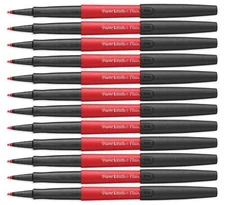 Paper Mate Flair Felt Tip Pens Medium Point 0.7mm Metallic Ruby 12 Pens New