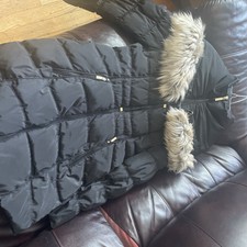 Women’s Laundry By Shelli Segal Long Down Puffer Coat - S/ch/p Made In Myanmar