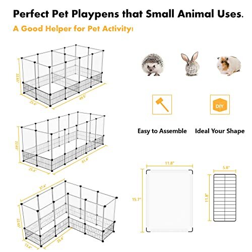 Pet Playpens, Small Animal Indoor Playpen, DIY Exercise Fence, Playpen
