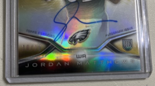 JORDAN MATHEWS 2014 Topps Platinum Rookie Auto 10/15 - Picture 3 of 3