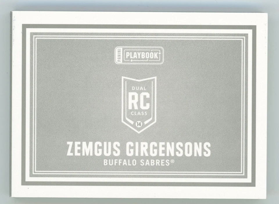 2013-14 Playbook Zemgus Girgensons RC Auto 131/199 #159 - Image 2 of 3