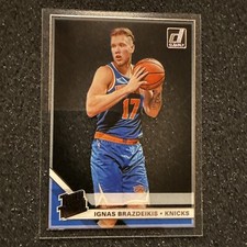 2019-20 Clearly Donruss #91 Ignas Brazdeikis Rated Rookie RC New York Knicks