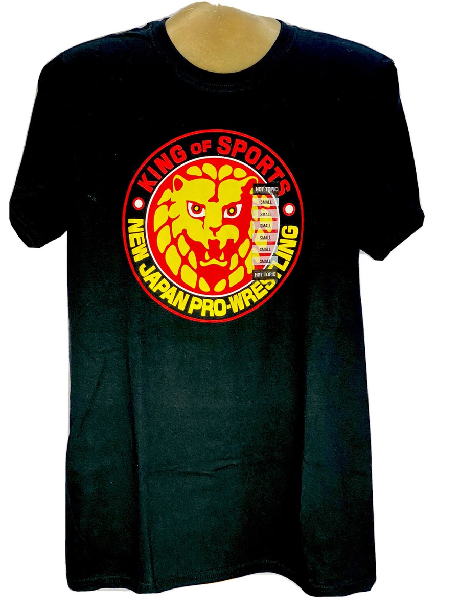 Pro Wrestling Tees 11618236 NJPW Lion Mark Logo Black Tee | eBay