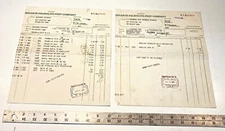 lot 1929 billheads depression era COLGATE PALMOLIVE PEET CO. "vaseline, dental"