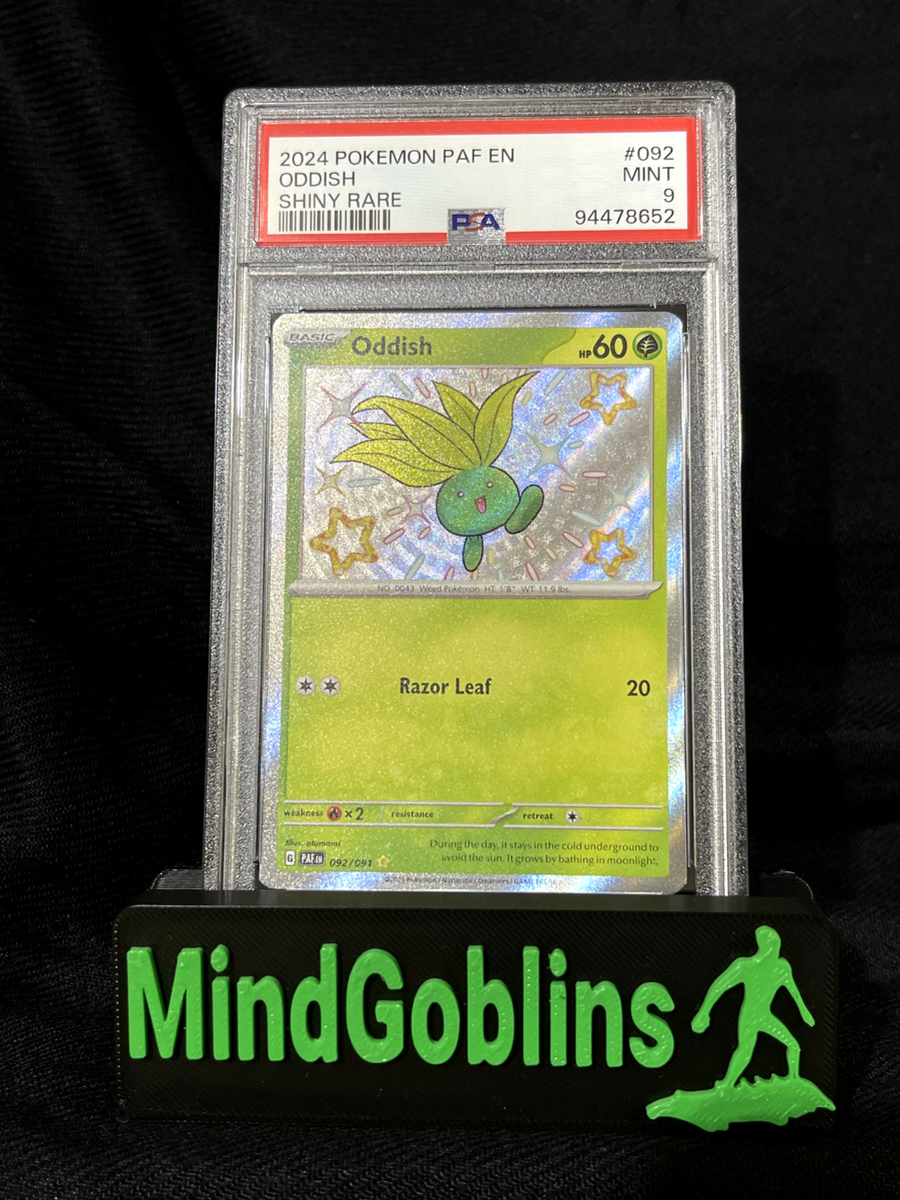 shiny oddish pokemon card Oddish 092/091 SV: Paldean Fates Holo for sale online