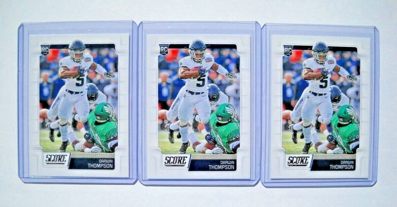 2019 Score Darwin Thompson Lot (3 Cards) Utah State