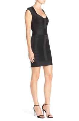 FRENCH CONNECTION MIAMI SPOTLIGHT CAP SLEEVE BANDAGE BODYCON DRESS 4 US / 8  UK | eBay UK