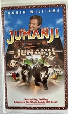 JUMANJI, ROBIN WILLIAMS, VHS CLAMSHELL TAPE #11740, 1996
