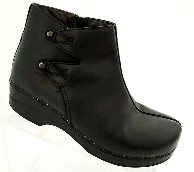 dansko black ankle boots
