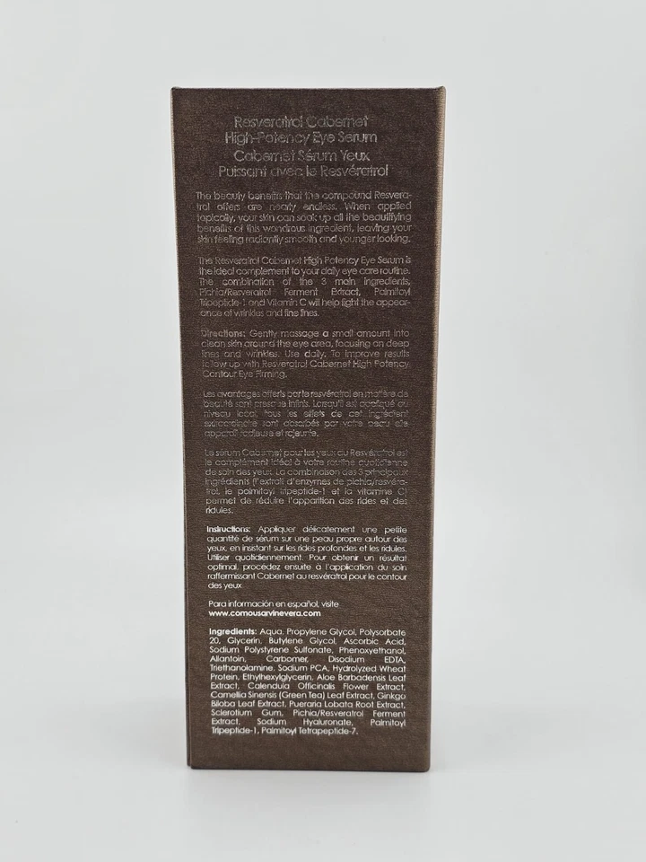 Suero para ojos de alta potencia Vera Resveratrol Cabernet 50 ml / 1,69 fl. oz Foto 3 de 4