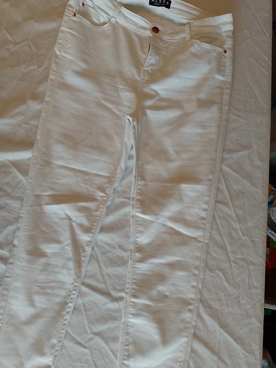 Ladies Jeans Peacocks Size 14 Mid Rise Skinny White 20316 eBay