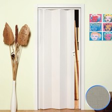 PORTE ACCORDÈON PLIANTE PVC REDUCTIBLE COULISSANTE JOINT RIGIDE PLACARD 83x214