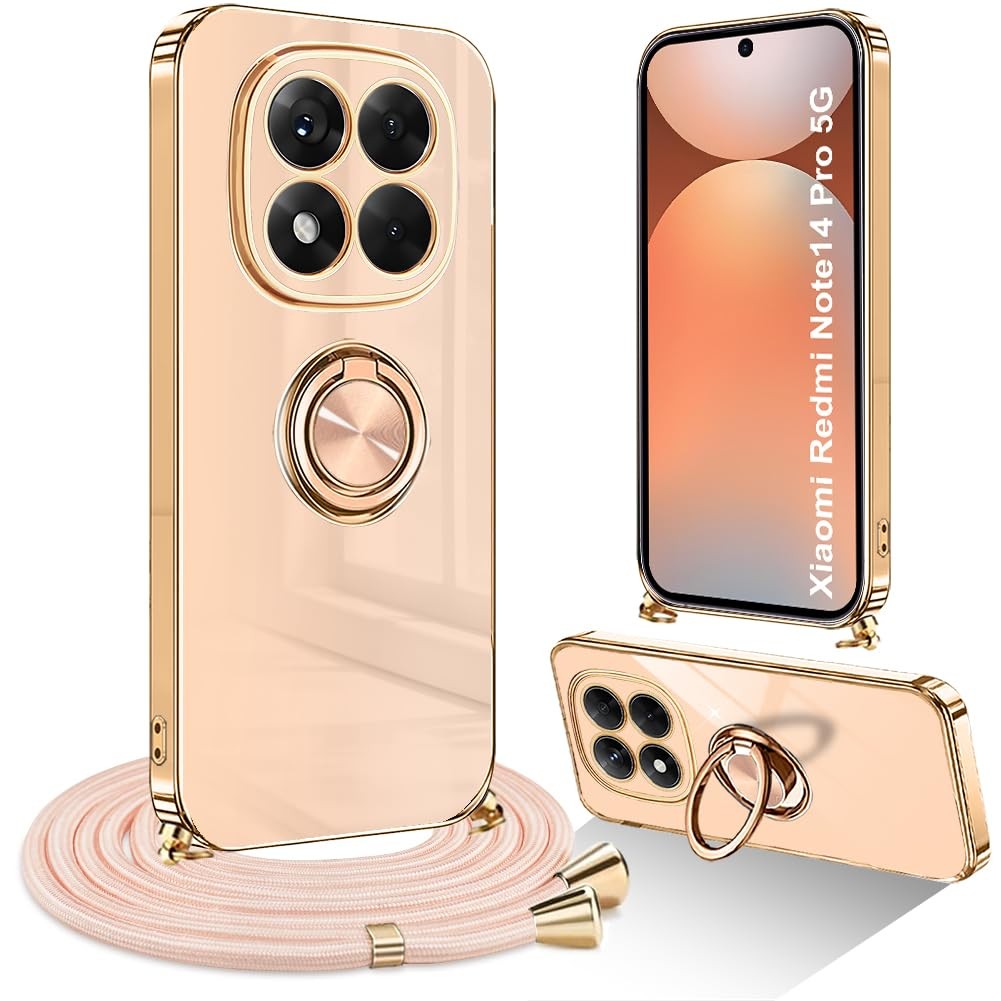 Coque Xiaomi Redmi Note 14 Pro 5G avec cordon amovible pour garder les mains libres en voyage