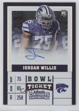 2017 Panini Contenders Draft Picks Bowl Ticket /99 Jordan Willis #268 Auto 17f8