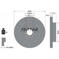 2X Textar 92223103 Bremsscheibe FüR Jaguar XJ S Type X200 X350 X358
