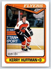 1990-91 O-Pee-Chee Kerry Huffman Rookie Philadelphia Flyers RC #516