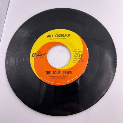 Vinyl 45 RPM Record - The Four Preps - Suzy Cocroach / The Big Draft