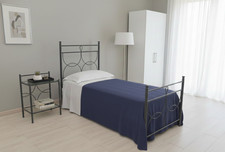 Letto Singolo Marianne Ferro Battuto Classico Design Moderno Aessegi Italy