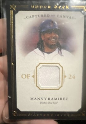 2008 Upper Deck Masterpieces - Captured on Canvas Manny Ramirez #CC-MR (MEM)