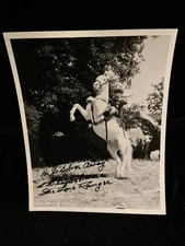 Clayton Moore The Lone Ranger Signed Autographed 8x10 Black and White Photo COA