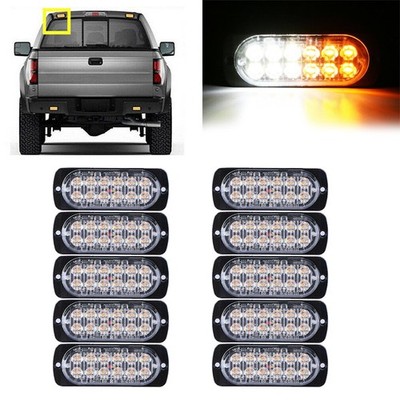 10x12LED Auto Notfall Frontblitzer LKW Blitzlicht Warnleuchte Strobe Licht 12V24