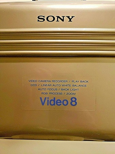 Sony Video 8 custodia rigida LC V814 vintage nuova vecchia stock rara scatola giapponese da collezione - Foto 7 di 10