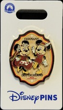 Prendedor de Mickey y Minnie Mouse 2026 Disney Parks Epcot Alemania World Showcase OE