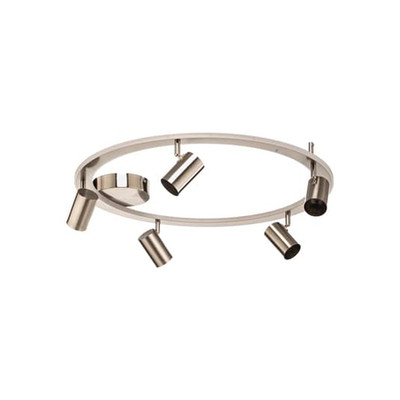 Lindby Deckenleuchte Lampe LED Berisha nickel satiniert Eisen Acryl Aluminium
