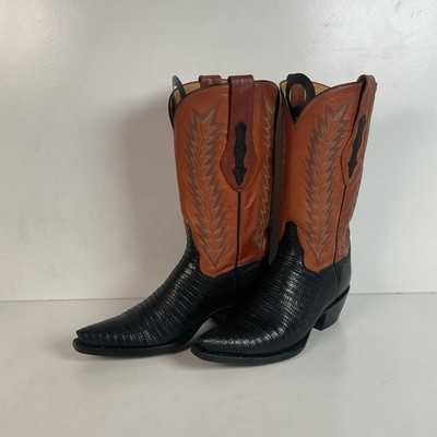 J. B. Hill Custom Cowgirl Boots | Teju Lizard | Style 12 | Women s 6