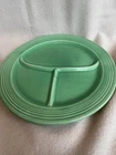 Vintage Fiesta - Original Green - Divided Plate - 10 1/2" - Introduced 1936