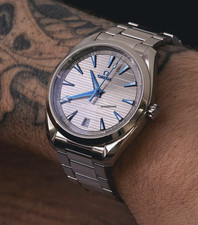 OMEGA Seamaster Aqua Terra 41mm Silver Dial Steel Bracelet Box Papers Date