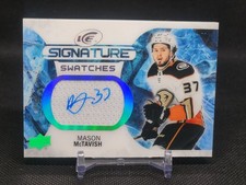 2023-24 Upper Deck Ice Mason McTavish Signature Swatches Auto #SS-MM