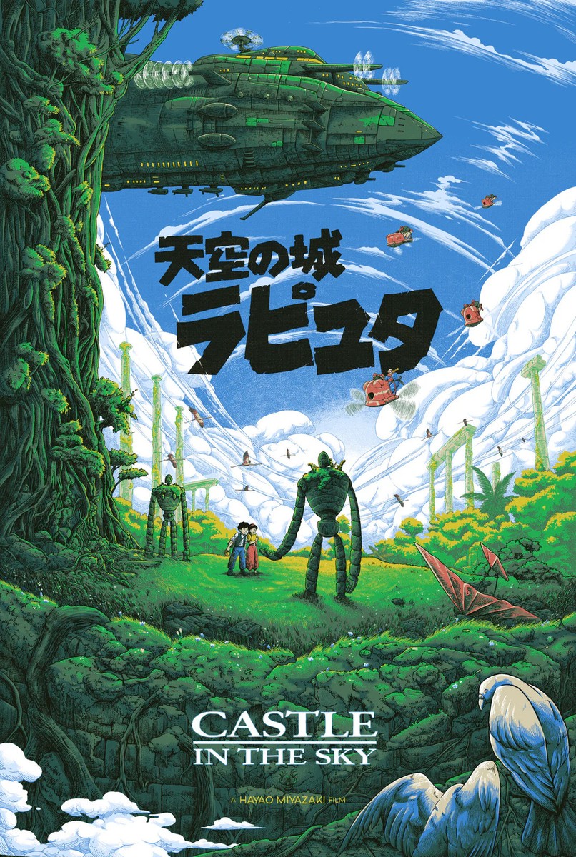 Castle in the Sky by Raf Banzuela Ltd x/150 Screen Print Poster