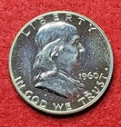 1960 Silver Proof Franklin 50c Half 1/2 Dollar