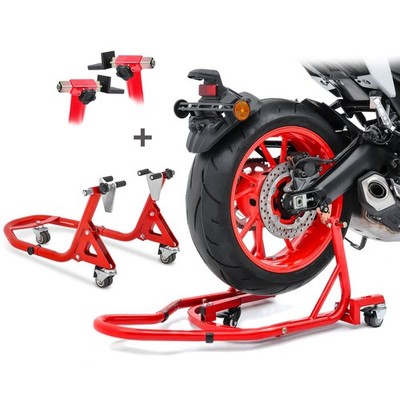 Set Montageständer hinten vorne für Honda CB 500 F / X XMR rot